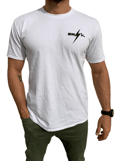 SMIK Cotton T-Shirt White Lightning Apparel